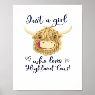 Affiche Juste Une Fille Qui Aime La Classe Des Vaches Écos