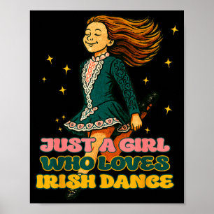Affiche Juste une fille qui aime la danse irlandaise vinta