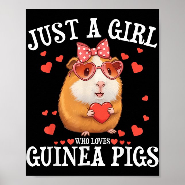 Affiche Juste Une Fille Qui Aime La Guinée Chiens Femmes E (Devant)