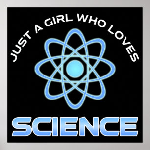 Affiche Juste Une Fille Qui Aime La Science