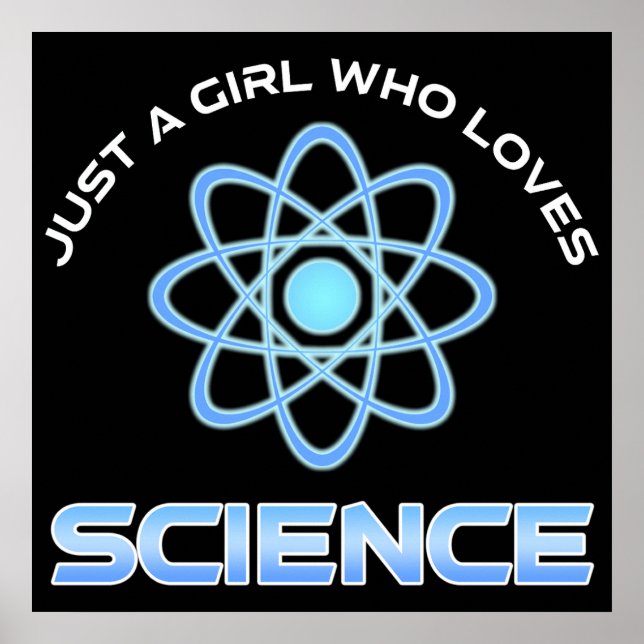 Affiche Juste Une Fille Qui Aime La Science (Devant)
