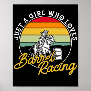 Affiche Juste Une Fille Qui Aime Le Barrel Racing Cheval É
