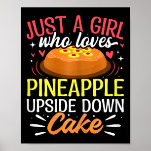 Affiche Juste une fille qui aime le gâteau renversé à l'an