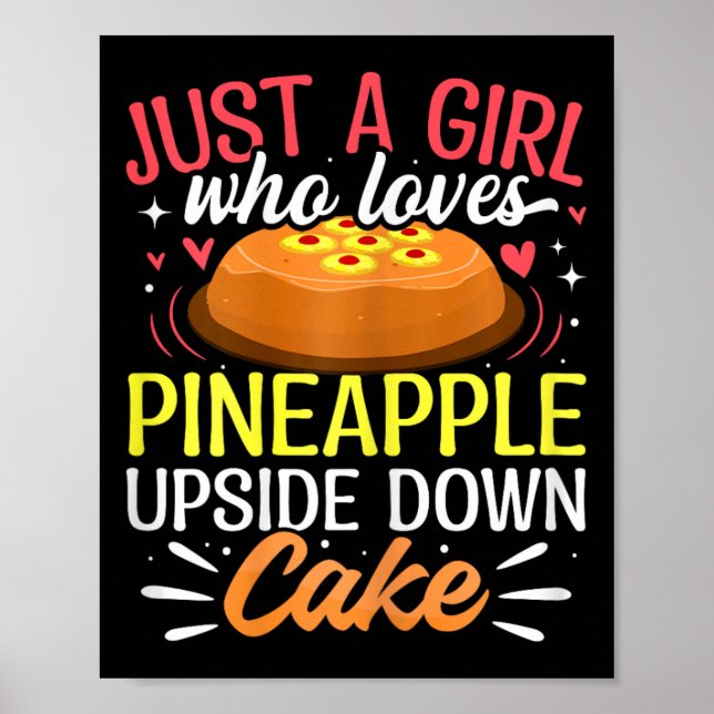 Affiche Juste une fille qui aime le gâteau renversé à l'an (Devant)