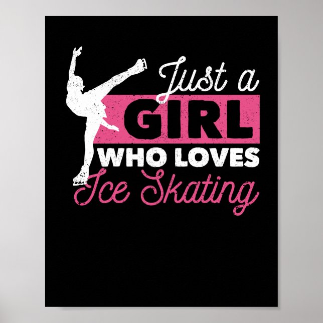 Affiche Juste Une Fille Qui Aime Le Patinage Sur Glace (Devant)