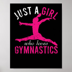 Affiche Juste une fille qui aime le sport de gymnastique