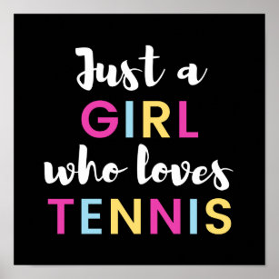 Affiche Juste une fille qui aime le tennis