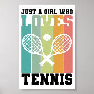 Affiche Juste une fille qui aime le tennis   Joueur de ten