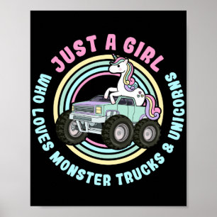 Affiche Juste Une Fille Qui Aime Les Camions Monster Et Le