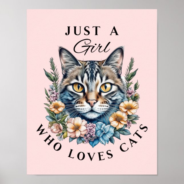 Affiche Juste une fille qui aime les chats (Devant)