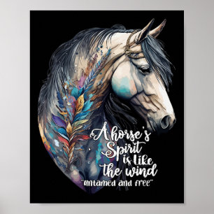 Affiche Juste Une Fille Qui Aime Les Chevaux Co. Femmes No