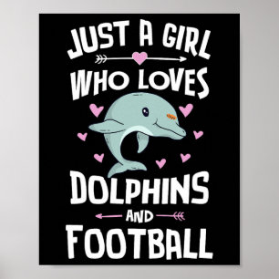 Affiche Juste une fille qui aime les dauphins et les femme