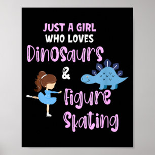 Affiche Juste Une Fille Qui Aime Les Dinosaures Et Le Pati