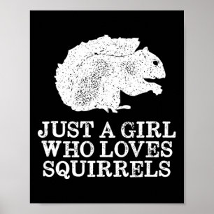 Affiche Juste une fille qui aime les écureuils