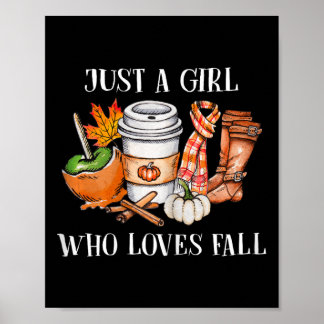 Affiche Juste une fille qui aime les épices de citrouille
