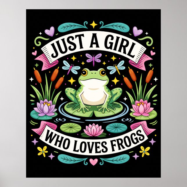 Affiche Juste une fille qui aime les grenouilles (Devant)
