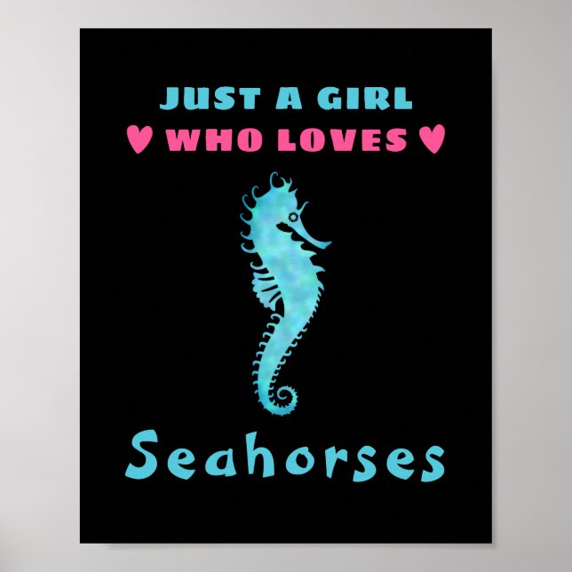 Affiche Juste une fille qui aime les hippocampes (Devant)