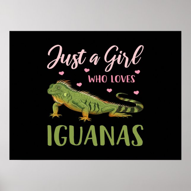 Affiche Juste Une Fille Qui Aime Les Iguanas (Devant)
