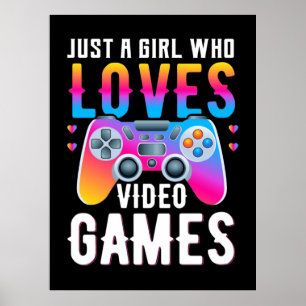 Affiche Juste une fille qui aime les jeux vidéo
