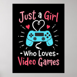 Affiche Juste une fille qui aime les jeux vidéo