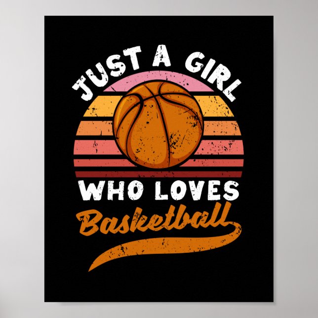 Affiche Juste Une Fille Qui Aime Les Joueuses De Basketbal (Devant)