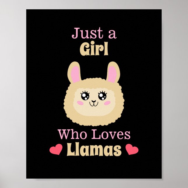 Affiche Juste une fille qui aime les lamas (Devant)