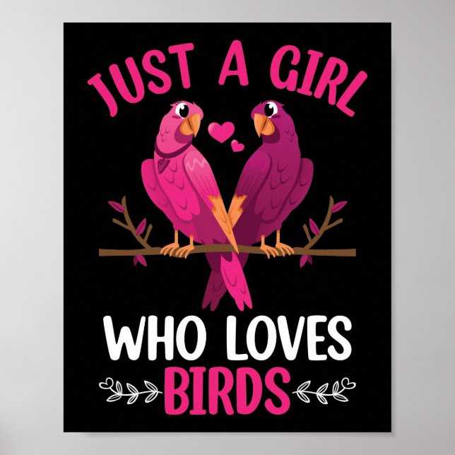 Affiche Juste une fille qui aime les oiseaux (Devant)