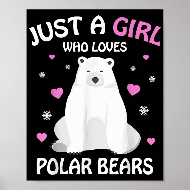 Affiche Juste Une Fille Qui Aime Les Ours Polaires Les Fil (Devant)