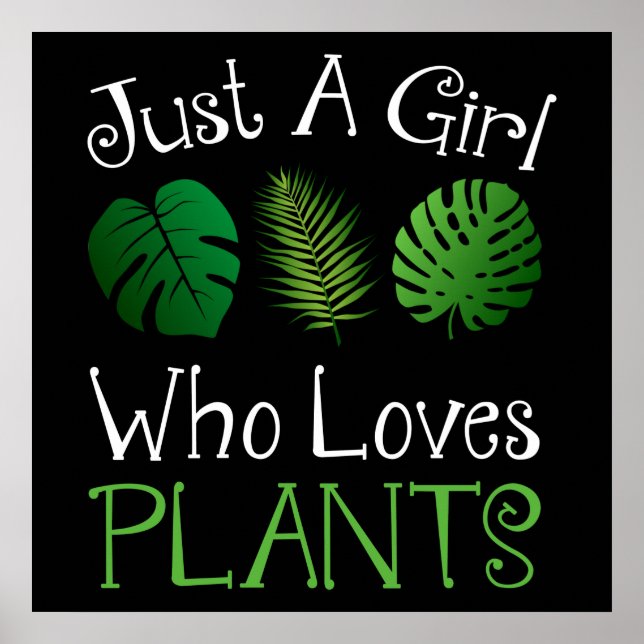 Affiche Juste une fille qui aime les Plantes (Devant)