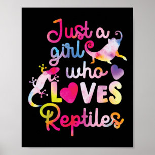 Affiche Juste Une Fille Qui Aime Les Reptiles Lizard Aquar