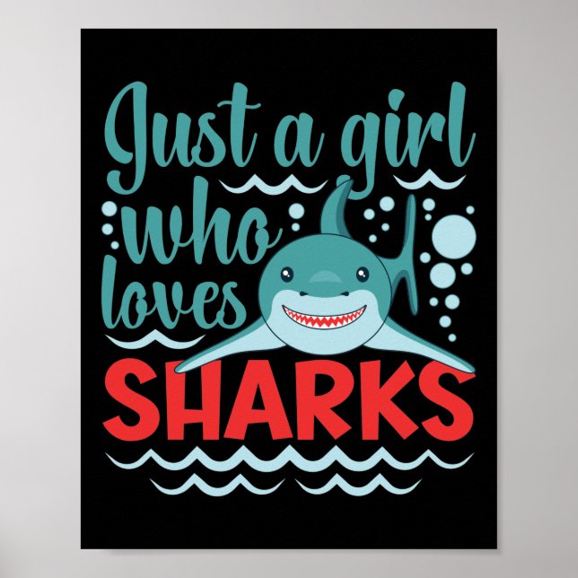 Affiche Juste une fille qui aime les requins (Devant)