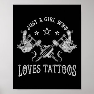 Affiche Juste Une Fille Qui Aime Les Tatouages, Les Femmes
