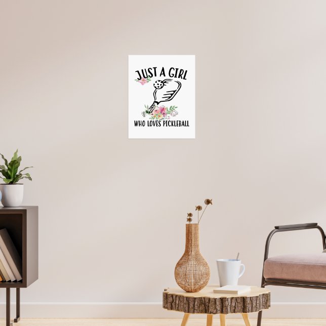 Affiche Juste une fille qui aime Pickleball (Salon 3)