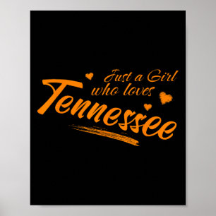 Affiche Juste une fille qui aime Tennessee, Tn mignon pour