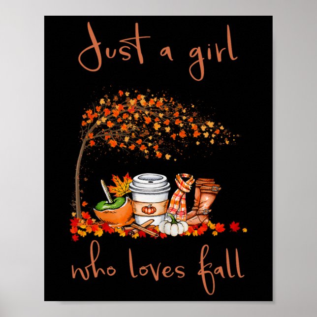 Affiche Juste Une Fille Qui Aime Tomber Citrouille Épice L (Devant)