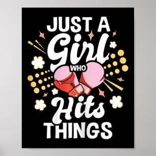 Affiche Juste Une Fille Qui Frappe Des Choses - Kickboxing