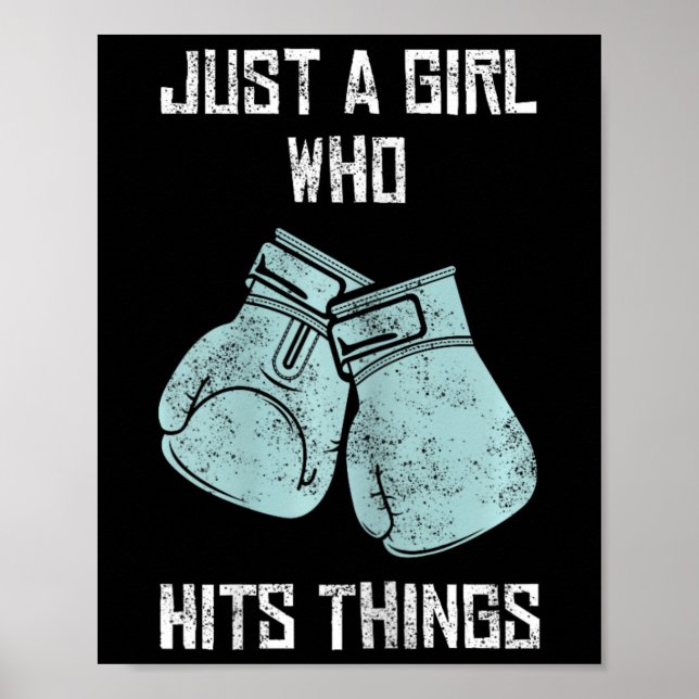 Affiche Juste Une Fille Qui Touche Des Choses En Boxe Des  (Devant)