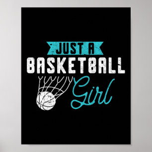 Affiche Juste Une Joueuse De Basketball Fille Femmes Bas