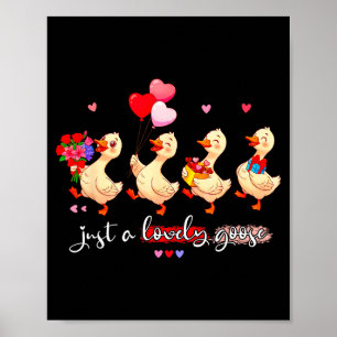 Affiche Juste une oie adorable et drôle Squad Valent