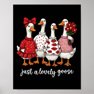 Affiche Juste une oie adorable, une oie mignonne et idiote