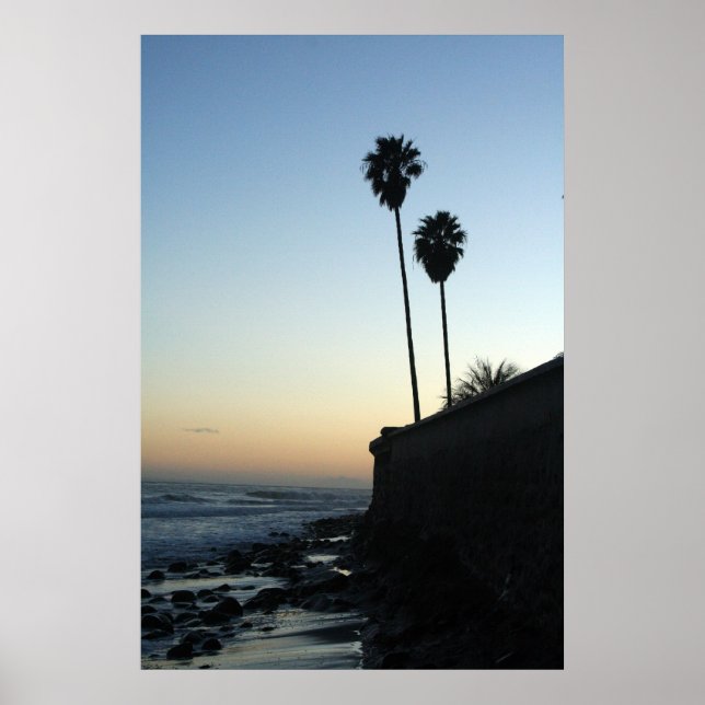 Affiche juste une paire de palmiers (Devant)