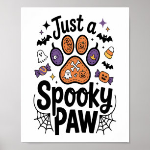 Affiche Juste une patte effrayante PNG, Chien Halloween