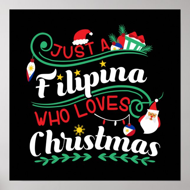 Affiche Juste une Philippine qui aime Noël (Devant)