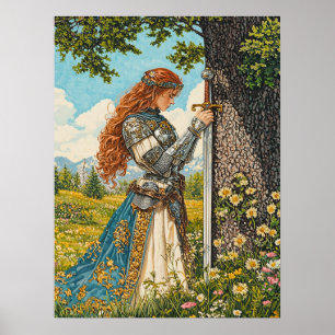 Affiche Juste une princesse et son épée