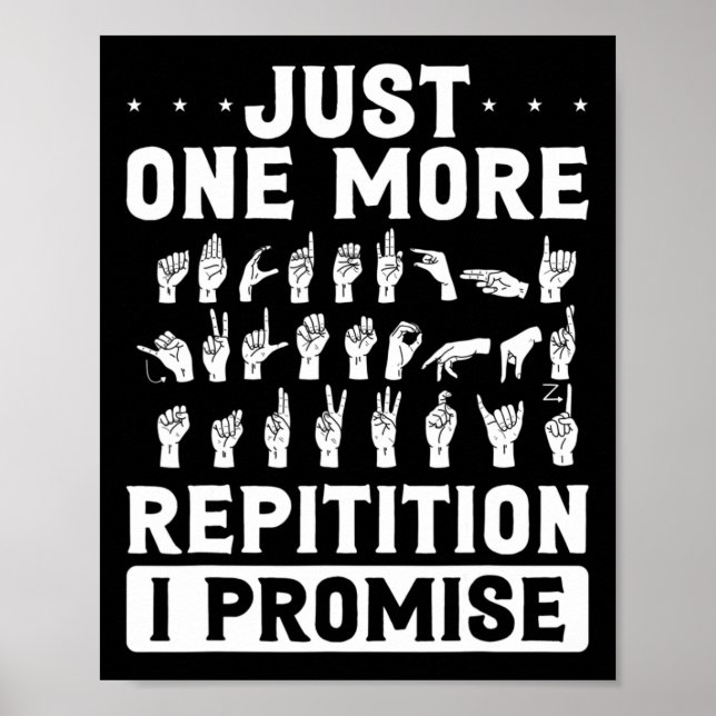 Affiche Juste une répétition de plus, je le promets, desig (Devant)