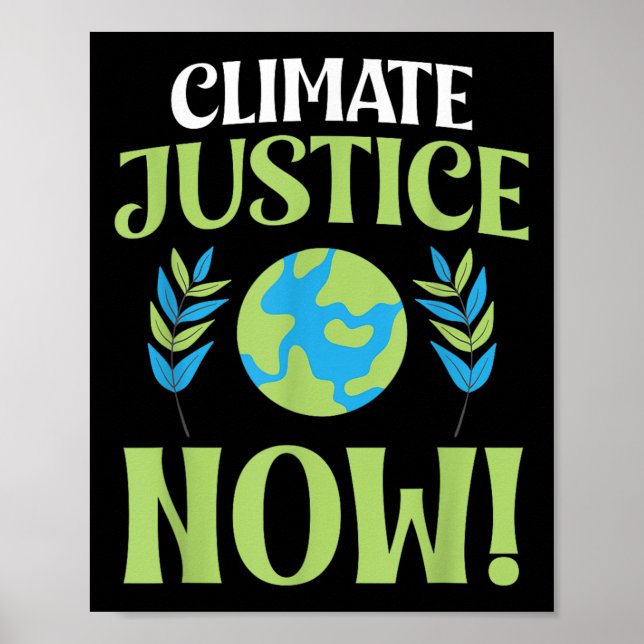 Affiche Justice climatique maintenant Protection de l'envi (Devant)