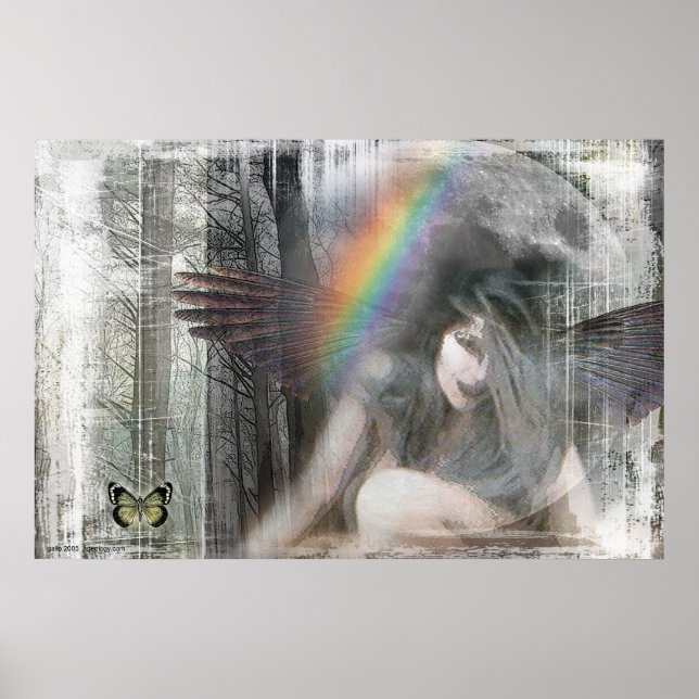 Affiche Justice Howling at the Moon par Gregory Gallo (Devant)