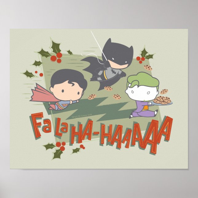 Affiche Justice League Chibi Holiday Cookie Chase (Devant)