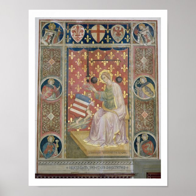 Affiche Justice Militante, du Salone del Consiglio (C (Devant)