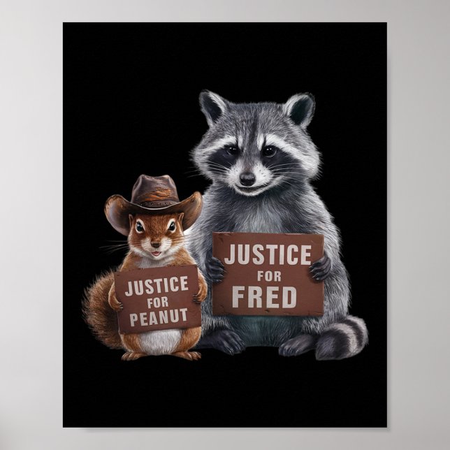 Affiche Justice Pour L'Arachide L'Écureuil Justice Pour Fr (Devant)